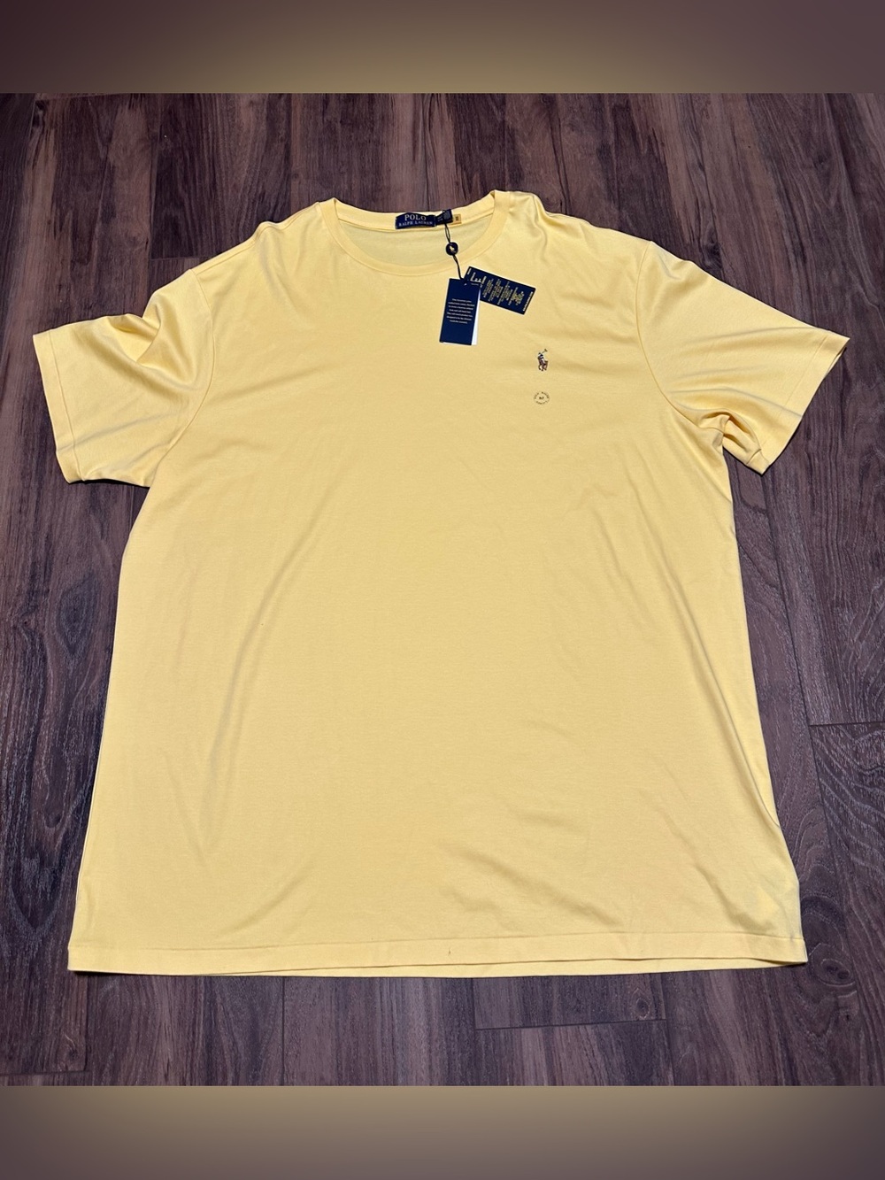 New Polo Ralph Lauren Men’s T-shirt Big & Tall Yellow 2LT NWT Short Sleeve